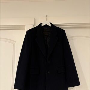 Zara Classic Women’s Navy Wool Coat